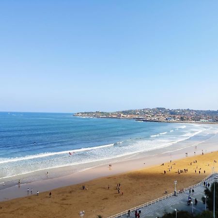 Apartamento Ezcurdia 22 Playa De San Lorenzo Primera Linea Gijon Luaran gambar